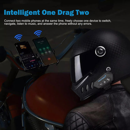 🏍️ Intercomunicador Bluetooth BT-12 para Casco – Música, Llamadas y GPS sin soltar el manillar