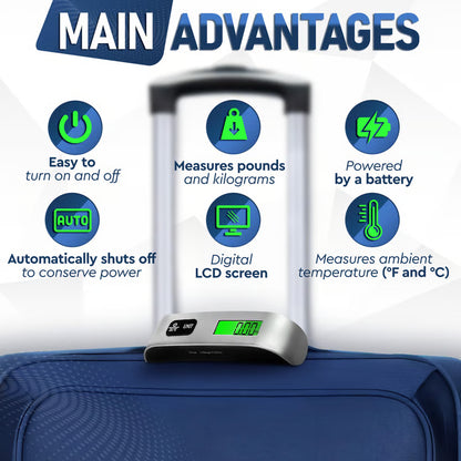 Balanza Digital Portátil para Maletas ✈️⚖️