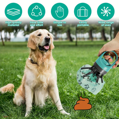🐕 Recogedor de Heces Portátil para Perros con Bolsas.