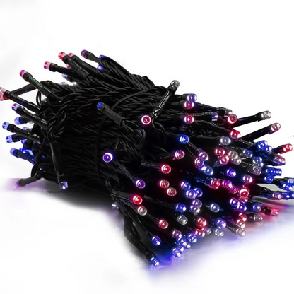 🎄 ¡Haz brillar tu Navidad con 300 LED solares multicolores y 30 m de luz! Aprovecha un 50 % OFF Black Friday ☀️