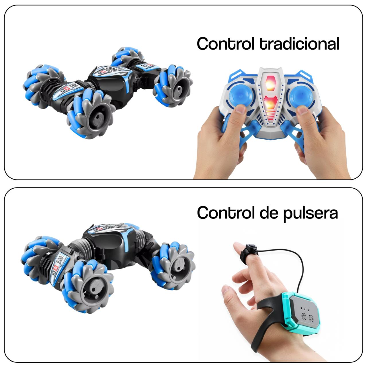 🚗 TWISTER WHEELS 4x4 – ¡El Auto Acrobático Que Obedece Tus Gestos! 🖐️ Giros 360°, Luces LED y Diversión Sin Límites.