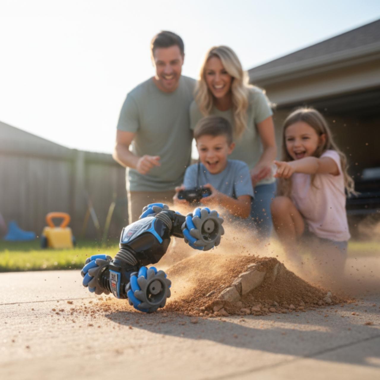 🚗 TWISTER WHEELS 4x4 – ¡El Auto Acrobático Que Obedece Tus Gestos! 🖐️ Giros 360°, Luces LED y Diversión Sin Límites.